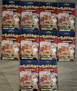 Lot Of 10 2024 Pokemon TCG Mystery Pack w/ Foil Card , Pack New Sealed* 25 Cards - Image 1