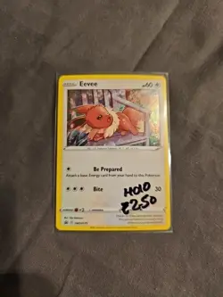 Pokemon Eevee SWSH175 Black Star Promo Trading Card Fusion Strike - Image 1