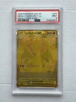 Pokemon TCG Mega Charizard Y Ex 294/217 Ascended Heroes SIR PSA 9 - Image 1