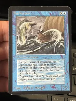 ALPHA Sea Serpent LP Magic MtG - Image 1