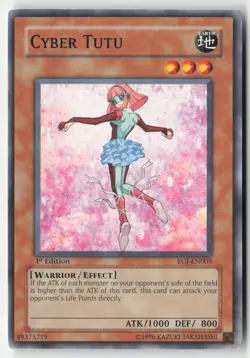 Yugioh - Cyber Tutu EOJ-EN005 1st Edition - Enemy of Justice - Image 1