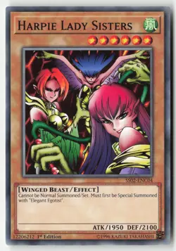 Yugioh - Harpie Lady Sisters SS02-ENC04 1st Edition - Speed Duel Decks: Duelists - Image 1