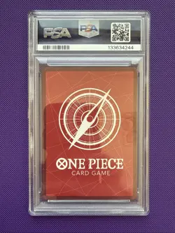 Bandai One Piece Shanks Leader OP09-001 2025 PSA Magazine Promo EN Foil PSA 10 - Image 2