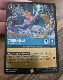 Disney Lorcana - Cinderella - Dream Come True 155/204 *FOIL* - Image 1