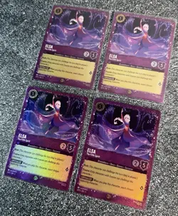 Disney Lorcana TCG Elsa - The Fifth Spirit Amethyst Promo Cards Foil - Set Of 4 - Image 2