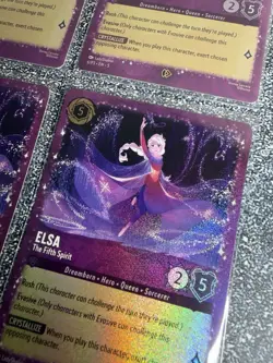Disney Lorcana TCG Elsa - The Fifth Spirit Amethyst Promo Cards Foil - Set Of 4 - Image 4