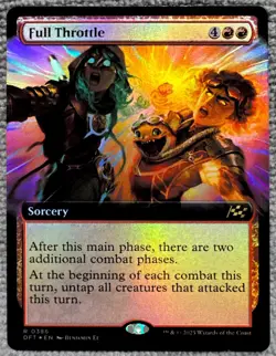 Full Throttle (Extended Art) 386 Foil DFT: Aetherdrift Magic The Gathering - Image 1