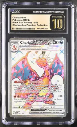 CGC PRISTINE 10 Charizard ex 056 Sv: Scarlet & Violet Promo Cards Holo - Image 1