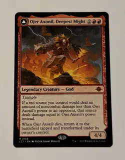 MTG Ojer Axonil, Deepest Might Temple Of Power- The Lost Cavern of Ixalan LP - Image 1