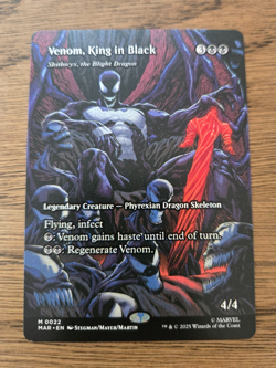 Venom, King in Black - Skithiryx the Blight Dragon Borderless Spider-Man MTG NM - Image 1