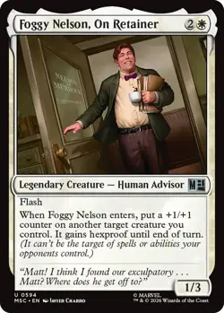 x4 Foggy Nelson, On Retainer U MTG Commander: Marvel Super Heroes M/NM, English - Image 1