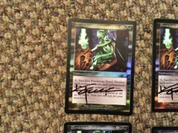 MTG FOIL Pernicious Deed Apocalypse Magic the Gathering signed altered set 4x - Image 2