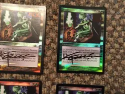 MTG FOIL Pernicious Deed Apocalypse Magic the Gathering signed altered set 4x - Image 3