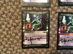 MTG FOIL Pernicious Deed Apocalypse Magic the Gathering signed altered set 4x - Image 4