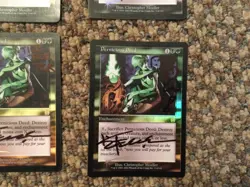 MTG FOIL Pernicious Deed Apocalypse Magic the Gathering signed altered set 4x - Image 5