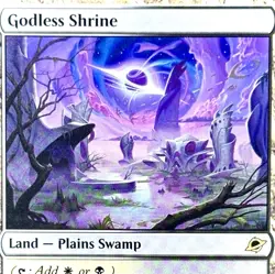 Godless Shrine - Reg - MTG - Edge of Eternities - EOE - 0254 - RARE LAND ~ NM - Image 1