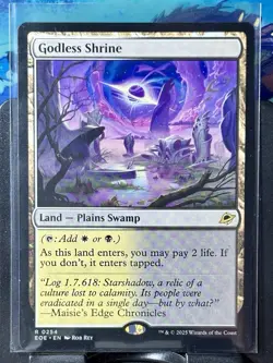 Godless Shrine - Reg - MTG - Edge of Eternities - EOE - 0254 - RARE LAND ~ NM - Image 2