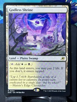 Godless Shrine - Reg - MTG - Edge of Eternities - EOE - 0254 - RARE LAND ~ NM - Image 3