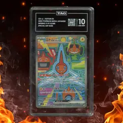 Pokemon Inferno X Japanese ROTOM EX 112/080 Special Art Rare TAG 10 - Image 1