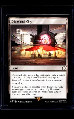 2024 MTG Magic The Gathering PIP Fallout #147 Diamond City - Image 1
