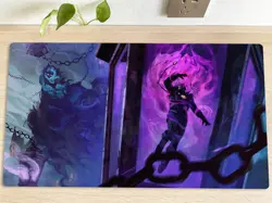 MTG Geistlight Snare Table Playmat TCG CCG Trading Card Game Mat Mouse Pad & Bag - Image 1