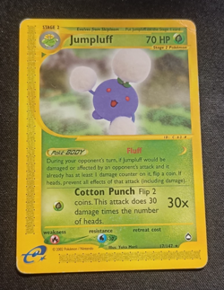 Pokemon Jumpluff 17/147 Aquapolis - Rara ENG MP Yuka Morii WOTC 2002 - Image 1