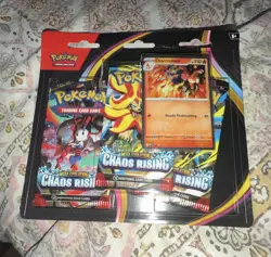 Pokemon Mega Evolution Chaos Rising Triple Blister Booster Charmeleon Pokemon - Image 1