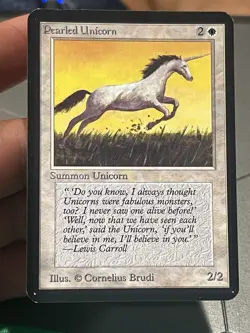 ALPHA Pearled Unicorn MtG Magic VLP - Image 1