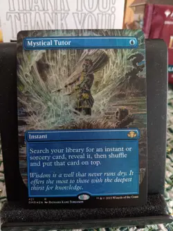 Mystical Tutor 421 Borderless Foil Dominaria Remastered Magic The Gathering Card - Image 1