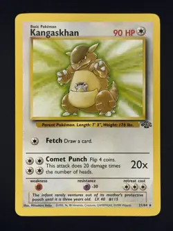 Kangaskhan 21/64 - Vintage Pokemon Jungle Set - Non Holo Unlimited - LP - Image 1