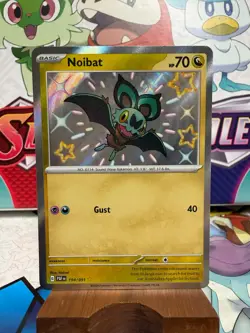 Noibat 194/091 Baby Shiny - Paldean Fates - Pokemon TCG - SHIPS FAST - Image 1