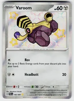 Varoom Shiny Rare SV: Paldean Fates 192/091 Pokemon TCG - Image 1