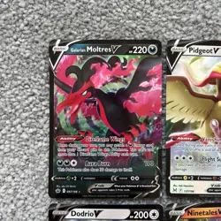 Galarian Moltres/Pidgeot/Dodrio/Ninetales x4 Holo V Ultra Rare Pokemon Cards - Image 3