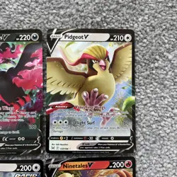Galarian Moltres/Pidgeot/Dodrio/Ninetales x4 Holo V Ultra Rare Pokemon Cards - Image 5