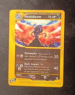 Pokemon Houndoom 15/147 Aquapolis - Regular Rare ENG Good WOTC Iconic Card - Image 1