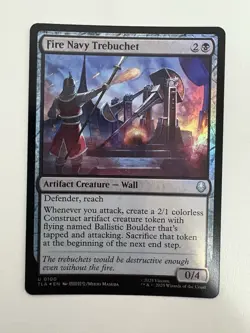 Fire Navy Trebuchet Foil MTG Magic the Gathering Card NM Near Mint TLA - Image 1
