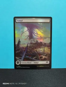 FOIL FULLART Sumpf / Swamp - MTG Magic - Image 1