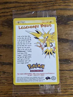 Pokemon Wotc Black Star Promo #23/53 Sealed Zapdos,,legendary bird,, - Image 1