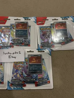 Pokemon TCG Journey Together 3 Pack Blister Lot of 5x ⚡ FACTORY SEALED ⚡ - Image 3