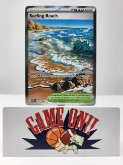 Pokemon Surfing Beach 114/086 Me04: Chaos Rising Full Art Ultra Rare sc - Image 1