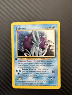 Suicune 14/64 - 1st Edition Neo Revelation Holo Rare - Pokemon - NM - Image 3