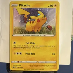 Pokemon Pikachu SWSH039 SWSH Sword & Shield Promo Holo 60 HP Eng Ariga - Image 1