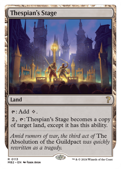 Thespian's Stage (White Border) #113 | Near Mint | Mystery Booster 2 Magic MTG - Image 1