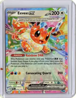 Eevee ex - 075/131 075/131 Holo Double Rare SV: Prismatic Evolutions Pokemon NM - Image 1