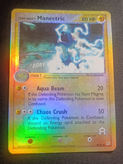 Pokemon Team Aqua's Manectric 29/95 EX Team Magma & Aqua - Reverse Holo ENG EXC+ - Image 1
