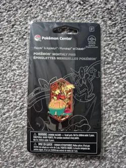 Pokemon Center | Flapple & Appletun Monthly Pin: Dragon Types (10 of 12) | New - Image 1