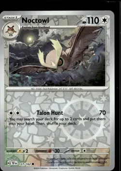 Pokemon Noctowl 127/162 Temporal Forces Reverse Holo Common 4 Card Lot - Image 1
