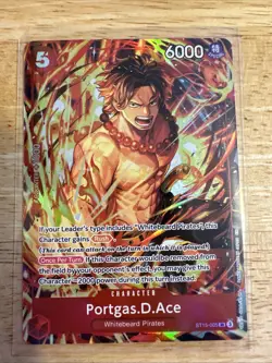 Portgas.D.Ace (Illustration Box Vol.5) ST15-005 One Piece Promotion Cards Foil - Image 2