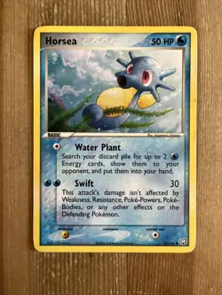 Pokemon Card Horsea Common 58/109 EX Team Rocket Returns MP - Image 1