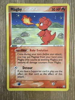 Magby 24/109 Team Rocket Returns 2004 Rare Card Pokemon Card VLP - Image 1